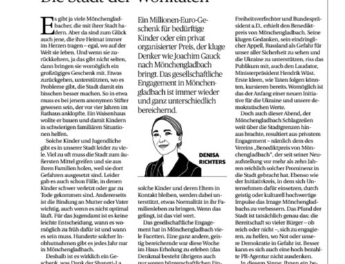 Clipping: Die Stadt der Wohltaten